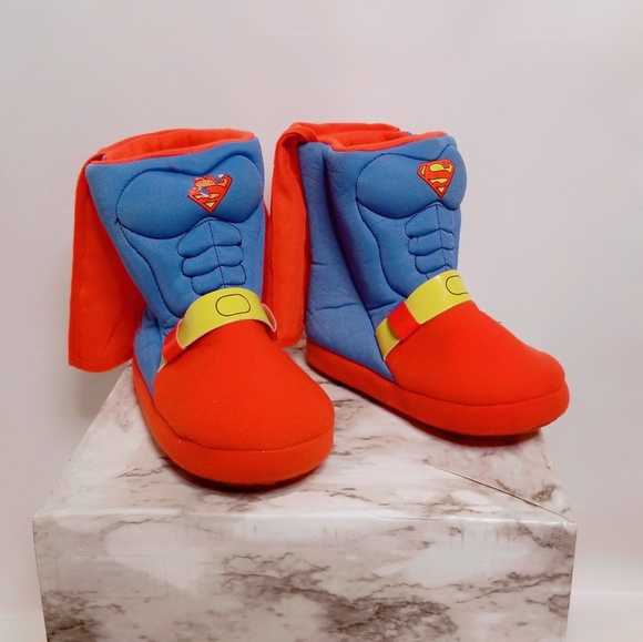Superman Other - Superman With Cape Boys House Shoes 13/1
